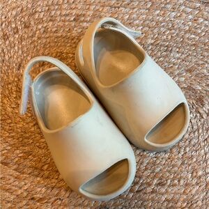 Kids Cream Slip-On Shoes